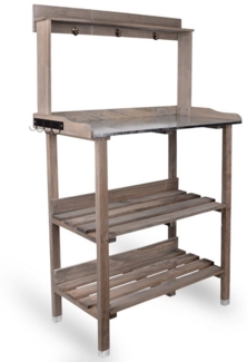 UNUS GARDEN Pflanztisch (1-St, 78 x 36 x 131 cm (LxBxH), Massivholz, Gärtnertisch Pflanztisch Blumentisch