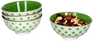 4er Set Lime Rio Ø 12 cm Streifen Schälchen Snack-Schüssel Dessert Ritzenhoff