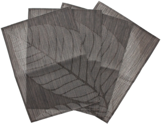 Platzmatte Leaf 4er Set Platzset Untersetzer Tischset Tischmatte Tischwäsche