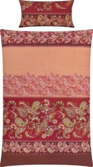 REDBEST Bettwäsche Bettwäsche, Mako-Satin, 2 teilig, Satin Paisley