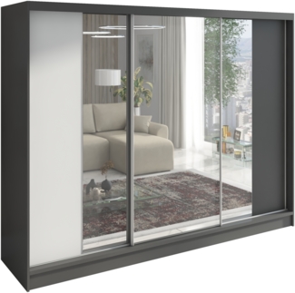 Schwebetrenschrank VIDA 2-trig Schrank 200 cm mit Spiegel