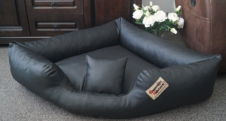 Hundebettenmanufaktur Hundekorb Hundebett Eckbett Kunstleder Canto
