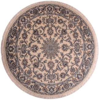 Morgenland Perserteppich - Nain - Royal rund - 150 x 150 cm - beige