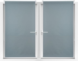 2 x Verdunkelungsrollo grau 90x210 cm 10023034