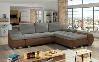 Wohnideebilder Ontario Grau Ecksofas & Eckcouches Ot23