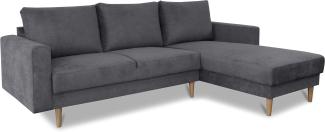 Fabio Ecksofa Links/Rechts, Enjoy New - Mittelgrau