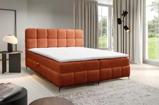 Boxspringbett Bett Schlafzimmerbett SOPHIE 160x200cm Stoff Rolf Rostbraun