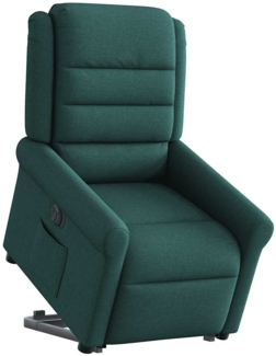 vidaXL Relaxsessel mit Aufstehhilfe Elektrisch Dunkelgrün Stoff 3303340
