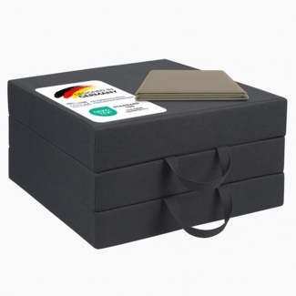 Klappmatratze 90x200x15 cm mit Tasche Beige