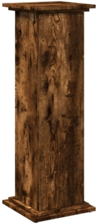 vidaXL Postament mit Stauraum, Holzwerkstoff, Räuchereiche, 31 x 30 x 90 cm