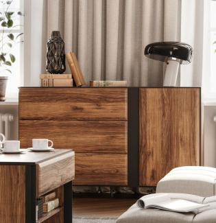 Kommode Borga Sideboard 150cm MDF grifflos