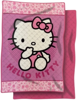 Hello Kitty Steppdecke Bettdecke 250x150 cm Magische Tagesdecke für Mädchen
