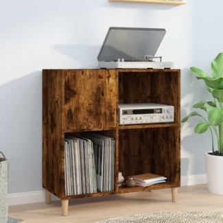 vidaXL Plattenschrank Räuchereiche 84,5x38x89 cm Holzwerkstoff 831994