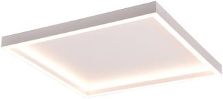 Flache LED Deckenleuchte ROTONDA Weiß Quadratisch 35x35cm