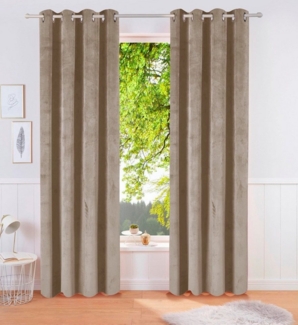 LeGer Home by Lena Gercke Vorhang Samt Ladina, Ösen (1 St), blickdicht, Polyester, blickdichter Vorhang, nachhaltige Gardine, Samt Vorhang