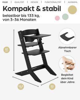 Geuther Kinderstuhl Kinderhochstuhl NALA mit Tisch
