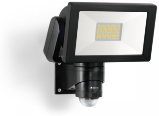 Steinel LED-Außenstrahler LS 300 S schwarz, mit 240° Bewegungsmelder, 2962 lm, 29,5 W, neutralweiß