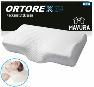 MAVURA Schlafkissen ORTOREX Ergonomisches Nackenstützkissen Nackenkissen, Nackenkissen Schlaf Kopfkissen, Schlaf Kopfkissen Kissen Rückenschläfer Seitenschläfer Kissen