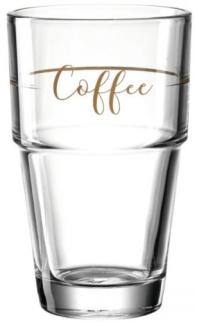 Leonardo Becher Solo Coffee, Kaffeebecher, Glas, Kalk-Natron Glas, mehrfarbig, 410 ml, 043468