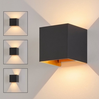 Nettlife LED Wandleuchte LED Wandleuchten Aussen Warmweiß Wandlampe, Außen, LED fest integriert, Warmweiß, Flur Treppenhaus Hauswand