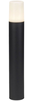 LED Sockelleuchte, Aluminium schwarz, H 50 cm