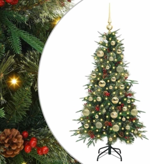 vidaXL Künstlicher klappbarer Weihnachtsbaum Grün 120 cm PE und PVC 3397397