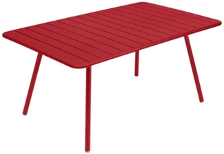 Luxembourg Outdoor-Tisch 165x100 cm Mohnrot