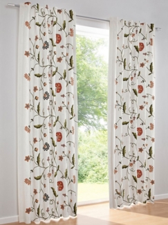 heine Gardine Dekoschal, Schlaufen (1 St), blickdicht, Fensterdekoration
