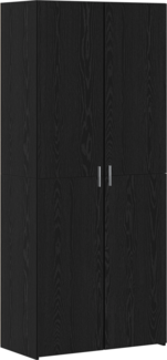 vidaXL Hochboard Schwarz Eiche 40x42.5x185 cm Holzwerkstoff 3365596