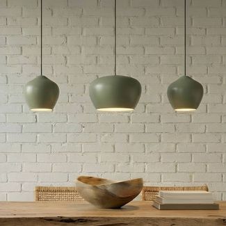 Lucande Hängeleuchte Malisa, Metall, Grün IP20, 3 x 15 W LED