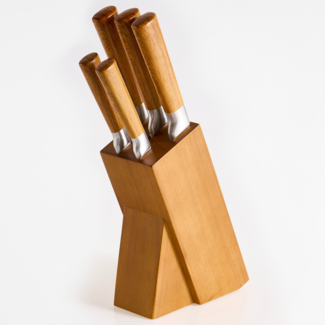 Messerblock-Set 5-teilig TOCHIGI Braun