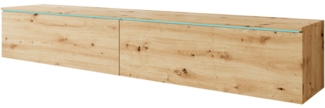 INOSIGN Lowboard LOWBOARD VERA, wahlweise mit oder ohne Beleuchtung, Modernes griffloses TV-Board, 180 cm TV-Schrank, stehend und hängend