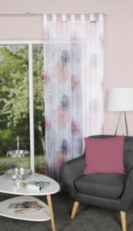 HOME WOHNIDEEN Vorhang RAWLINS, Schlaufen (1 St), transparent, Voile