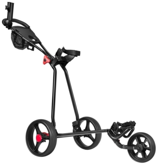 COSTWAY Golftrolley Golfwagen, mit Schirm-, Tassen- und Telefonhalter