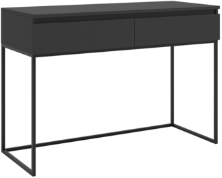 Selsey 'Bemmi' Schminktisch Schreibtisch, schwarz, ca. 80 x 120 x 50 cm