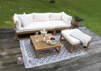 Karmoy Gartenlounge Set, Akazien Holz, für 3 Personen, FSC 100