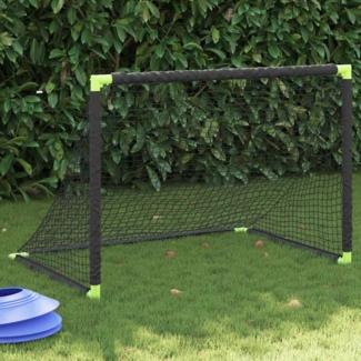 vidaXL Fußballtor für Kinder Klappbar Schwarz 90x64x64 cm 4008438