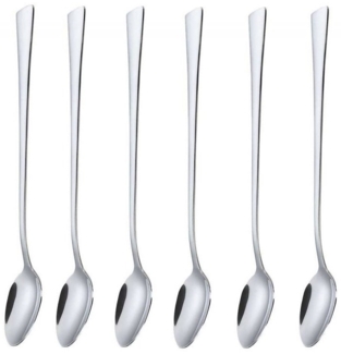 Kinghoff Kinghoff Cocktaillöffel 6 Stück für Latte-Desserts glänzend 9027