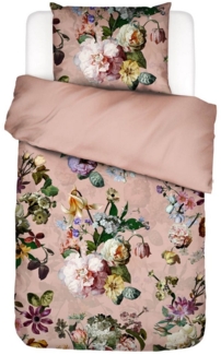 Essenza Bettwäsche Fleur Evening rose Satin, Satin, 2 teilig, Lilien, Dahlien, Geblümt, Floral