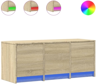 vidaXL TV-Schrank LED Sonoma-Eiche 97x34x40 cm Holzwerkstoff 852238