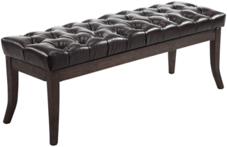 CLP Sitzbank Ramses Kunstleder antik-dunkel mit hochwertiger Polsterung,braun 150 cm