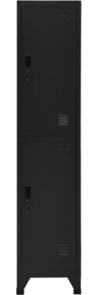 vidaXL Schließfachschrank Schwarz 38 x 45 x 180 cm Stahl [339778]