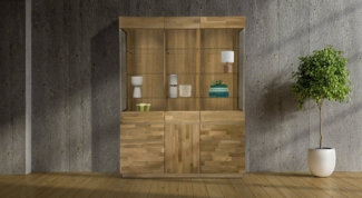 Home affaire Vitrine Laima Breite 140 cm, teilmassiv, mit Glastüren