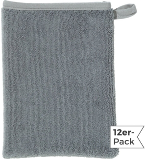 Erwin Müller Waschhandschuh Abschminkhandschuh 12er-Pack, Microfaser, Microfaser Uni