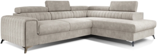 Laurence, Ecksofa, Eckcouch, Beige