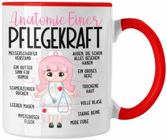 Trendation Tasse Pflegefachkraft Tasse Geschenk Anatomie Einer Pflege Frauen Pflegerin