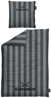 Sansibar Sylt Bettwäsche Sansibar Bettwäsche “Modern Stripe” 100% Baumwolle, Baumwolle, 2 teilig, edel und hochwertig, weich, hautfreundlich, pflegeleicht