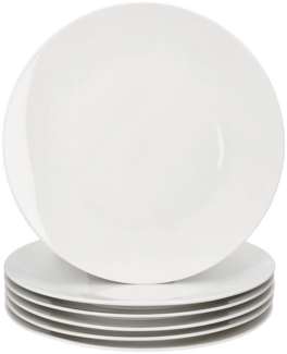 Ritzenhoff & Breker Speiseteller Ritzenhoff 6x Ontario Speiseteller Ø26,5cm weiß Porzellan Essteller