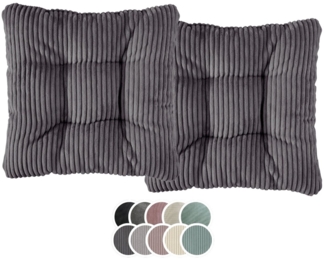 XDREAM Stuhlkissen Sitzkissen Set (2er & 4er) für Stühle und Bänke, robuste Polsterauflage für indoor und outdoor, 38x38x6 cm
