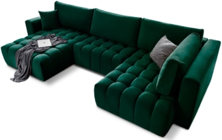 Eltap Bonito Ecksofa (Loco 35) Seite links, Dunkelgrün, 175 x 92 x 350 cm